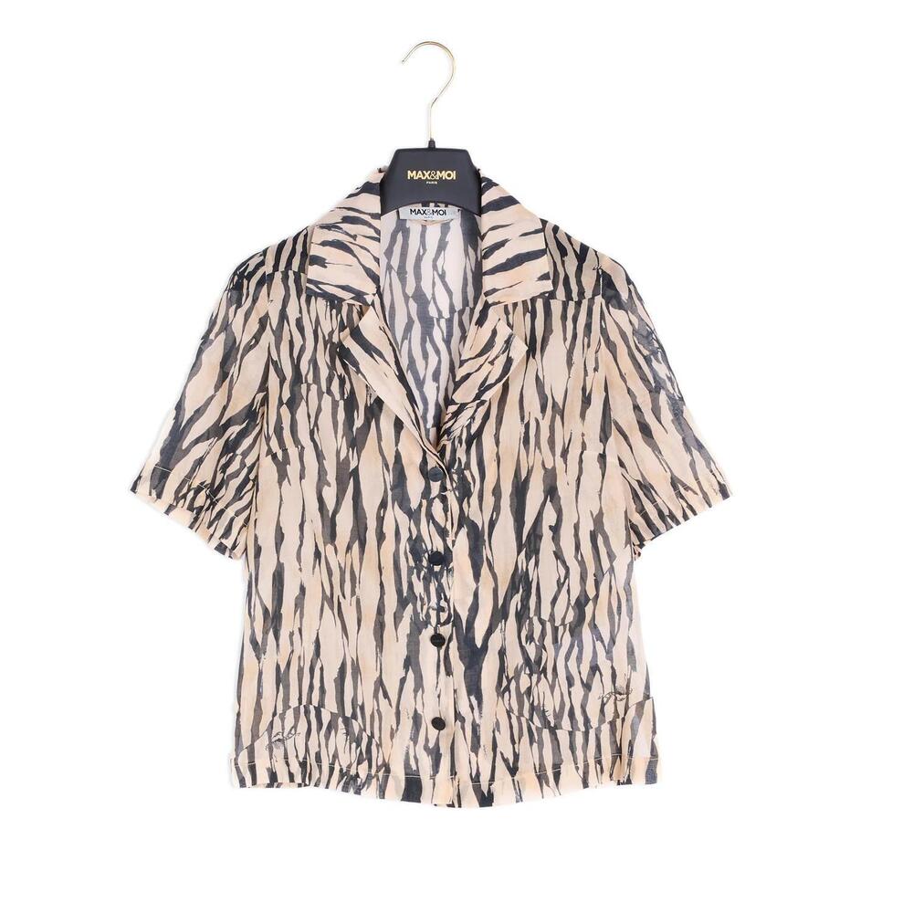NEW MAX&MOI women's laetitia chemise shirt in animal
